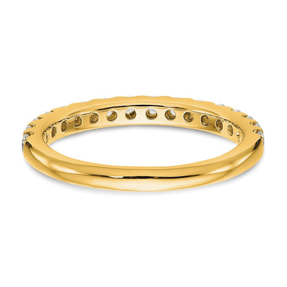 True Origin 14K Yellow Gold 1/2 carat Lab Grown Diamond VS+ F+ Complete Wedding Band Ring