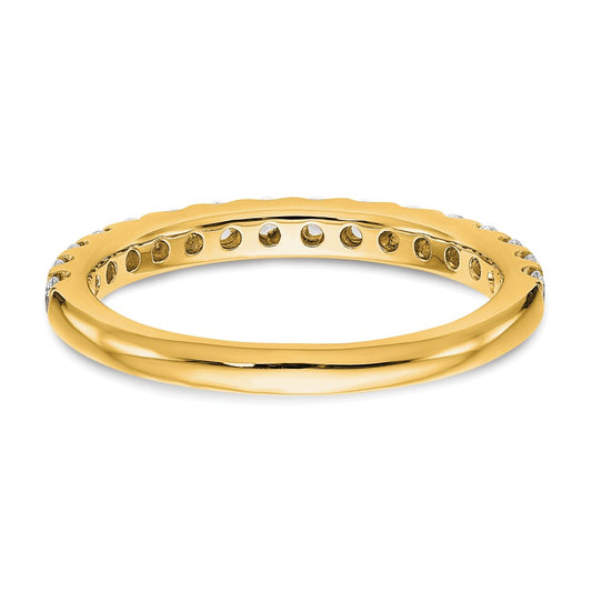 True Origin 14K Yellow Gold 1/2 carat Lab Grown Diamond VS+ F+ Complete Wedding Band Ring