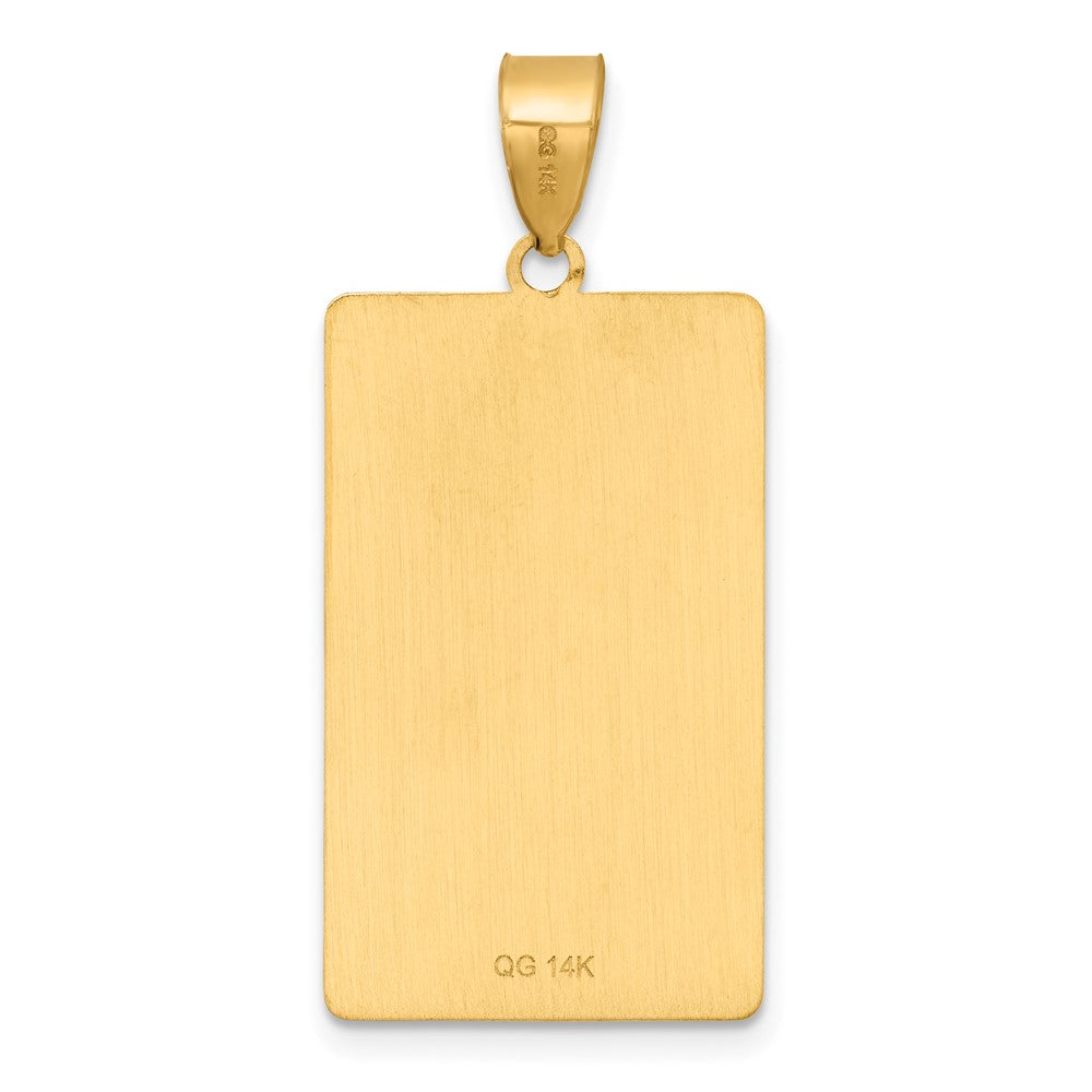 14K Yellow Gold The Tower Tarot Card Pendant