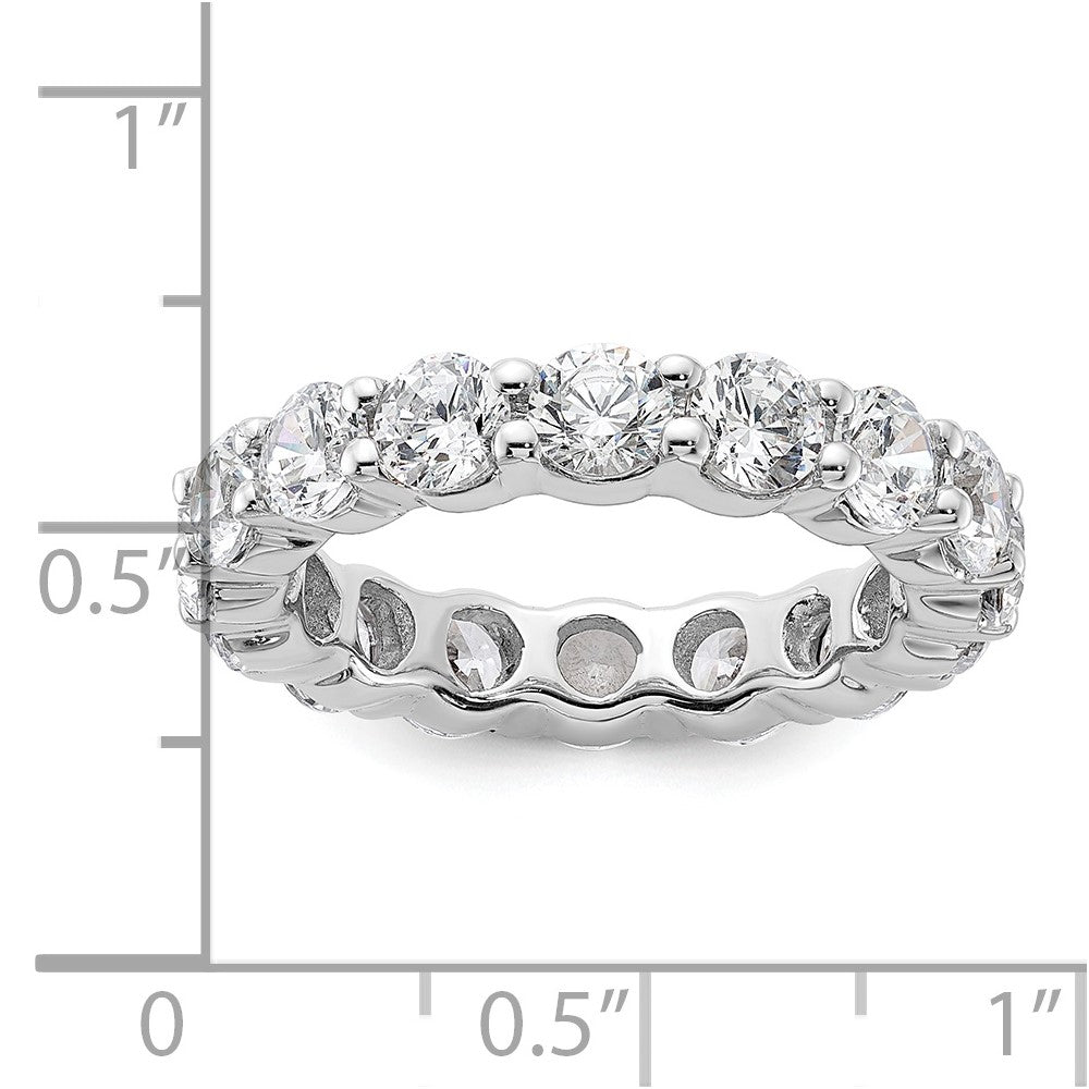 14k White Gold SI2-I1(H/I) Shared Prong Eternity Wedding Band Ring