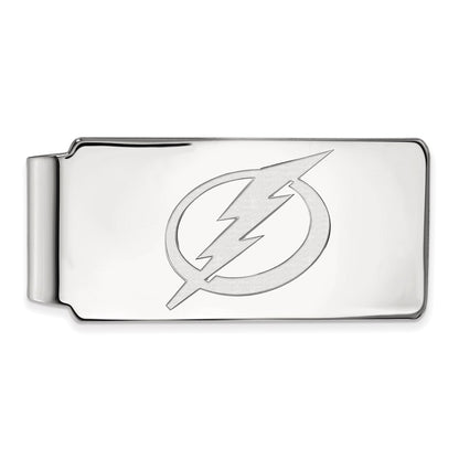 10K White Gold NHL LogoArt Tampa Bay Lightning Money Clip
