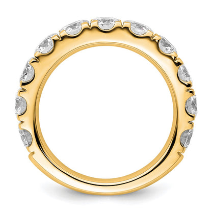 14K Yellow Gold 3 carat Certified Lab Grown Diamond VS+ F+ Complete Wedding Band Ring