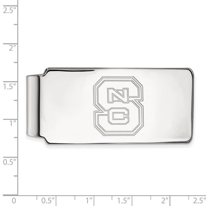 10K White Gold LogoArt North Carolina State University N-C-S Money Clip