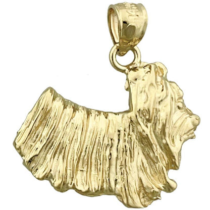 14K Gold Yorkshire Terrier Pendant