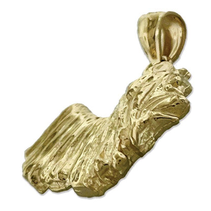 14K Gold Yorkshire Terrier Pendant