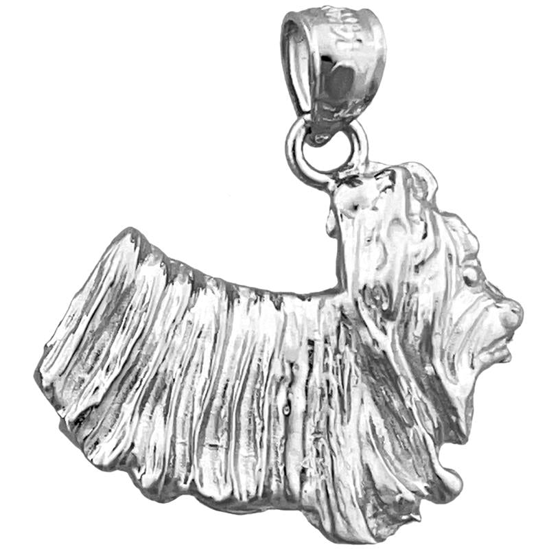 14K Gold Yorkshire Terrier Pendant