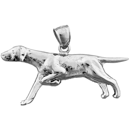 14K Gold 40MM English Pointer Pendant