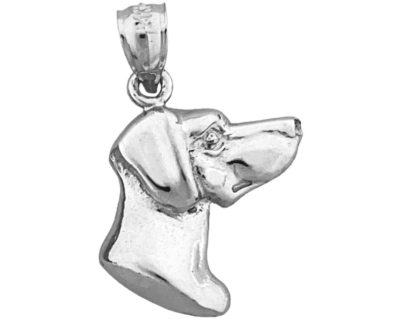 14K Gold Labrador Retriever Side View Head Charm