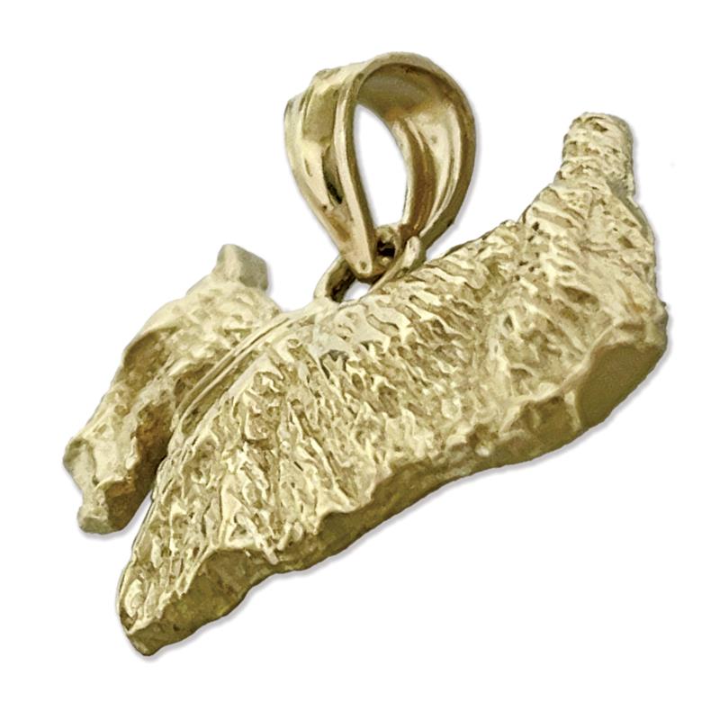 14K Gold Scottish Terrier Pendant