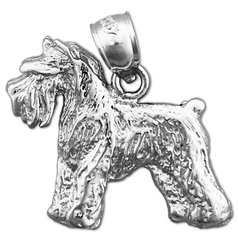14K Gold Schnauzer Pendant