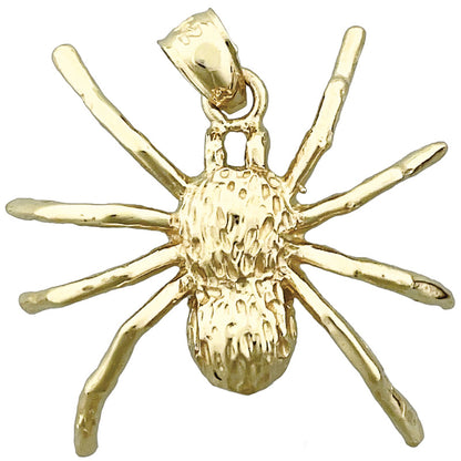 14K Gold Spider Pendant