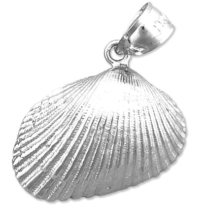 14K Gold Mollusc Clam Seashell Pendant
