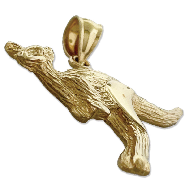 14K Gold Kangaroo Pendant