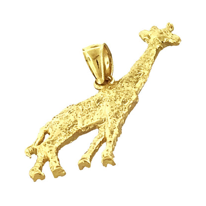 14K Gold 35MM Giraffe Pendant