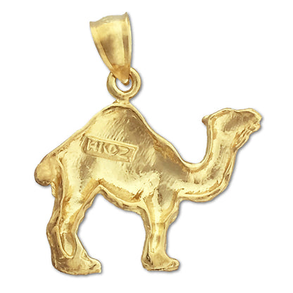 14K Gold Camel Pendant