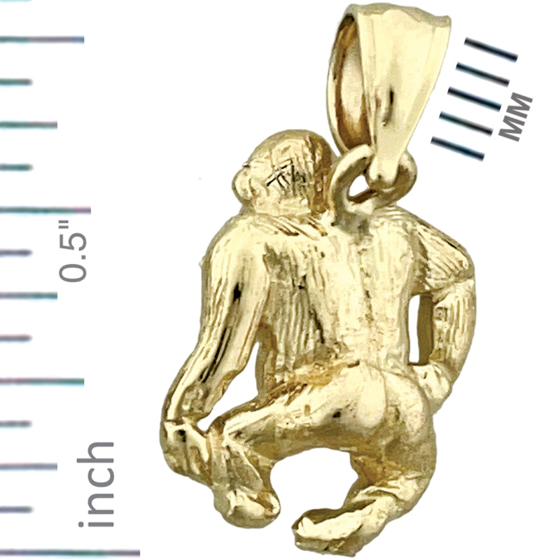 14K Gold Gorilla Charm