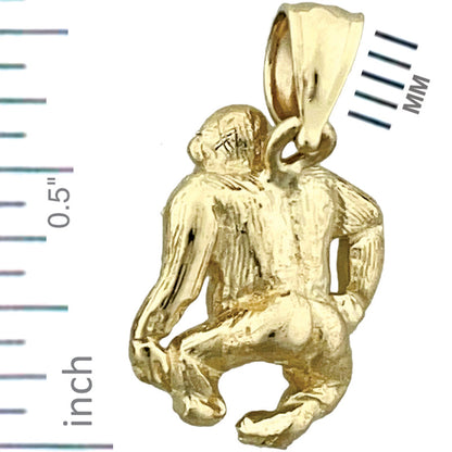 14K Gold Gorilla Charm