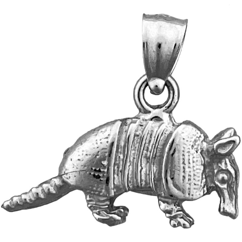 14K Gold 3D Armadillo Charm