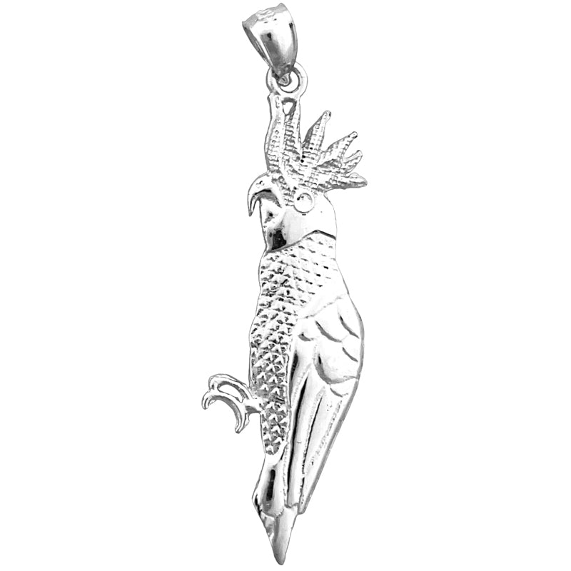 14K Gold Cockatoo Pendant