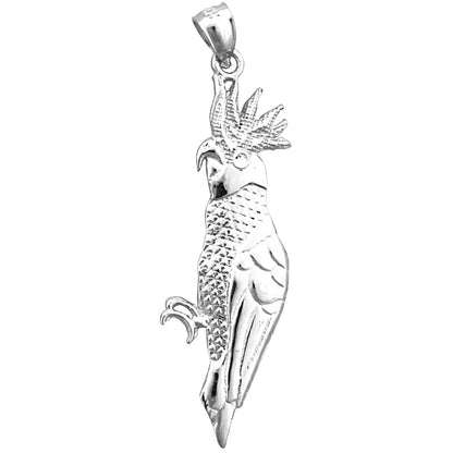 14K Gold Cockatoo Pendant