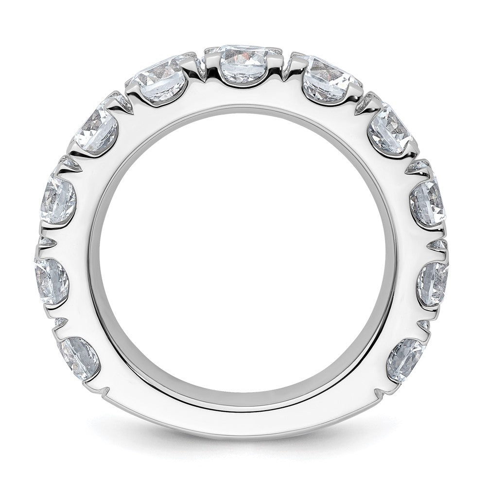 14K White Gold 5 1/3 carat Lab Grown Diamond VS+ F+ Complete Wedding Band Ring