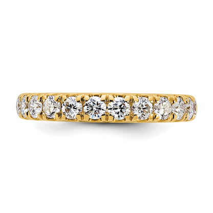 14K Yellow Gold 7/8 carat Lab Grown Diamond VS+ F+ Complete Wedding Band Ring