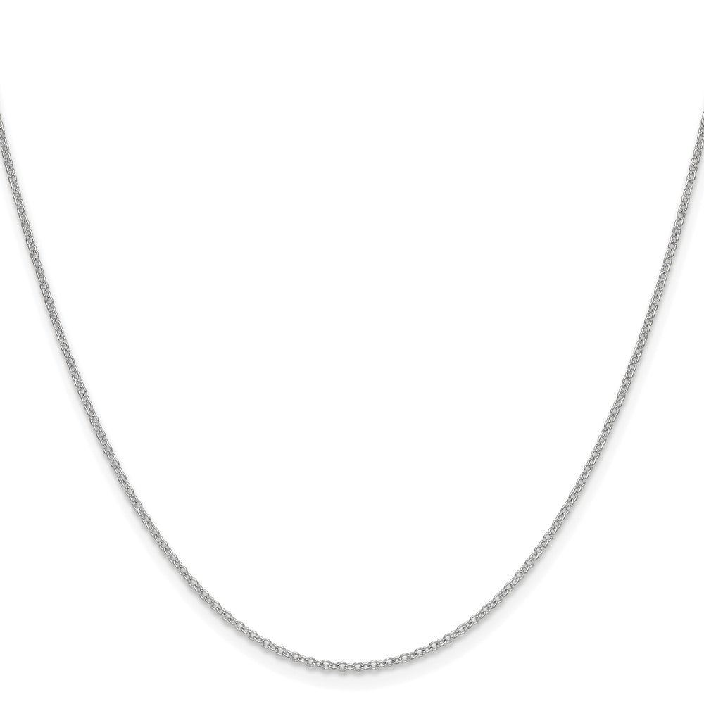 14K White Gold 1.5mm Cable 16 Inch Chain