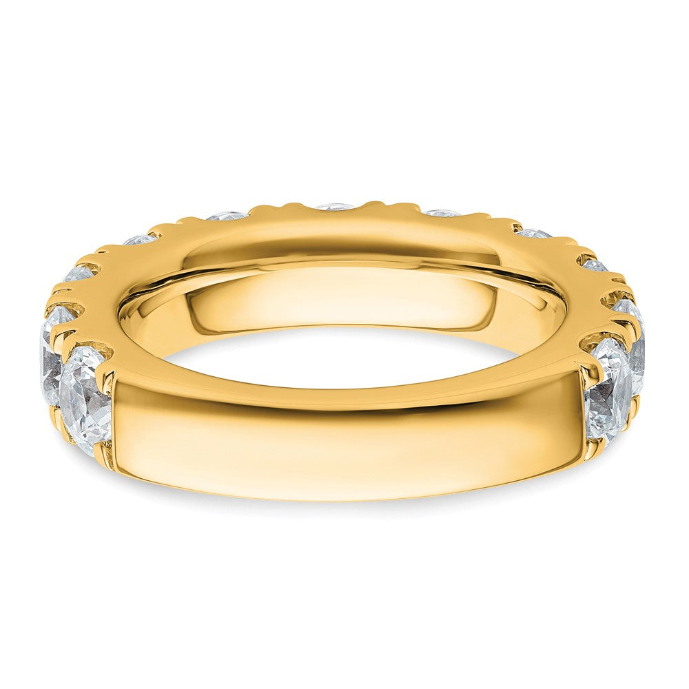 14K Yellow Gold 4 carat Lab Grown Diamond VS/SI+ G+ Complete Wedding Band Ring