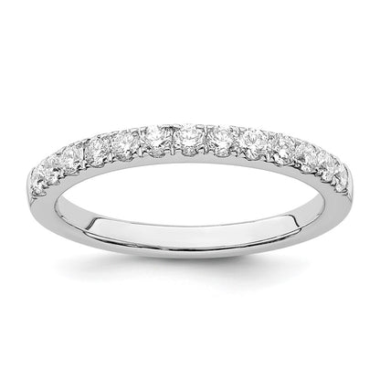 True Origin 14K White Gold 1/2 carat Lab Grown Diamond VS+ F+ Complete Wedding Band Ring