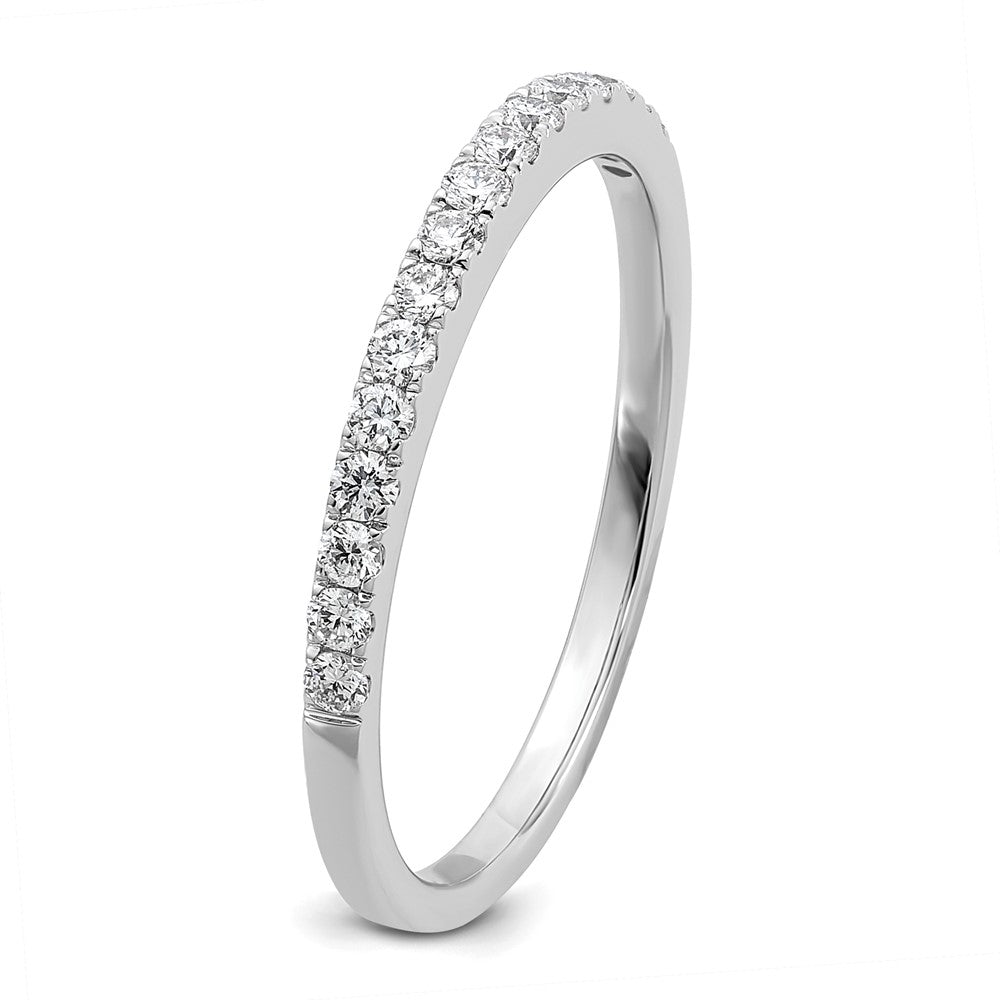 14K White Gold 1/4 carat Lab Grown Diamond VS/SI+ G+ Complete Size 4.5 Wedding Band Ring