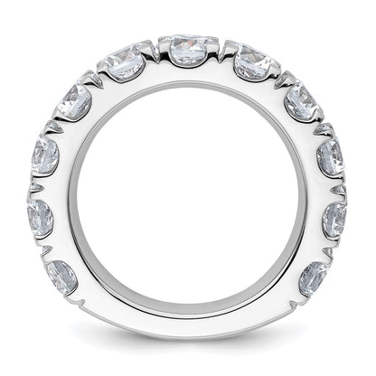 14K White Gold 5 1/3 carat Lab Grown Diamond VS/SI+ G+ Complete Wedding Band Ring