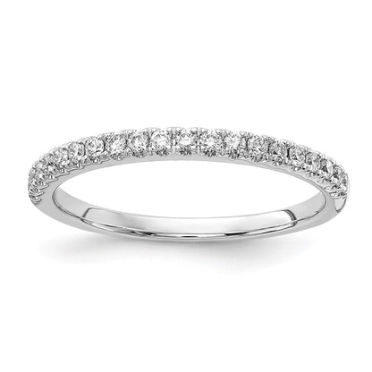 14K White Gold 1/4 carat Lab Grown Diamond VS/SI+ G+ Complete Wedding Band Ring