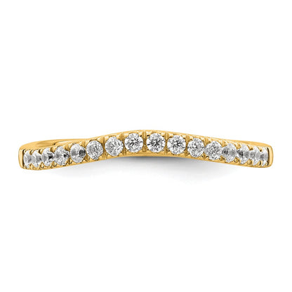 True Origin 14K Yellow Gold 1/2 carat Lab Grown Diamond VS+ F+ Set of Two Complete Wedding Band Rings