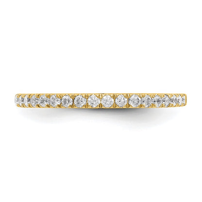 True Origin 14K Yellow Gold 3/8 carat Lab Grown Diamond VS+ F+ Complete Wedding Band Ring