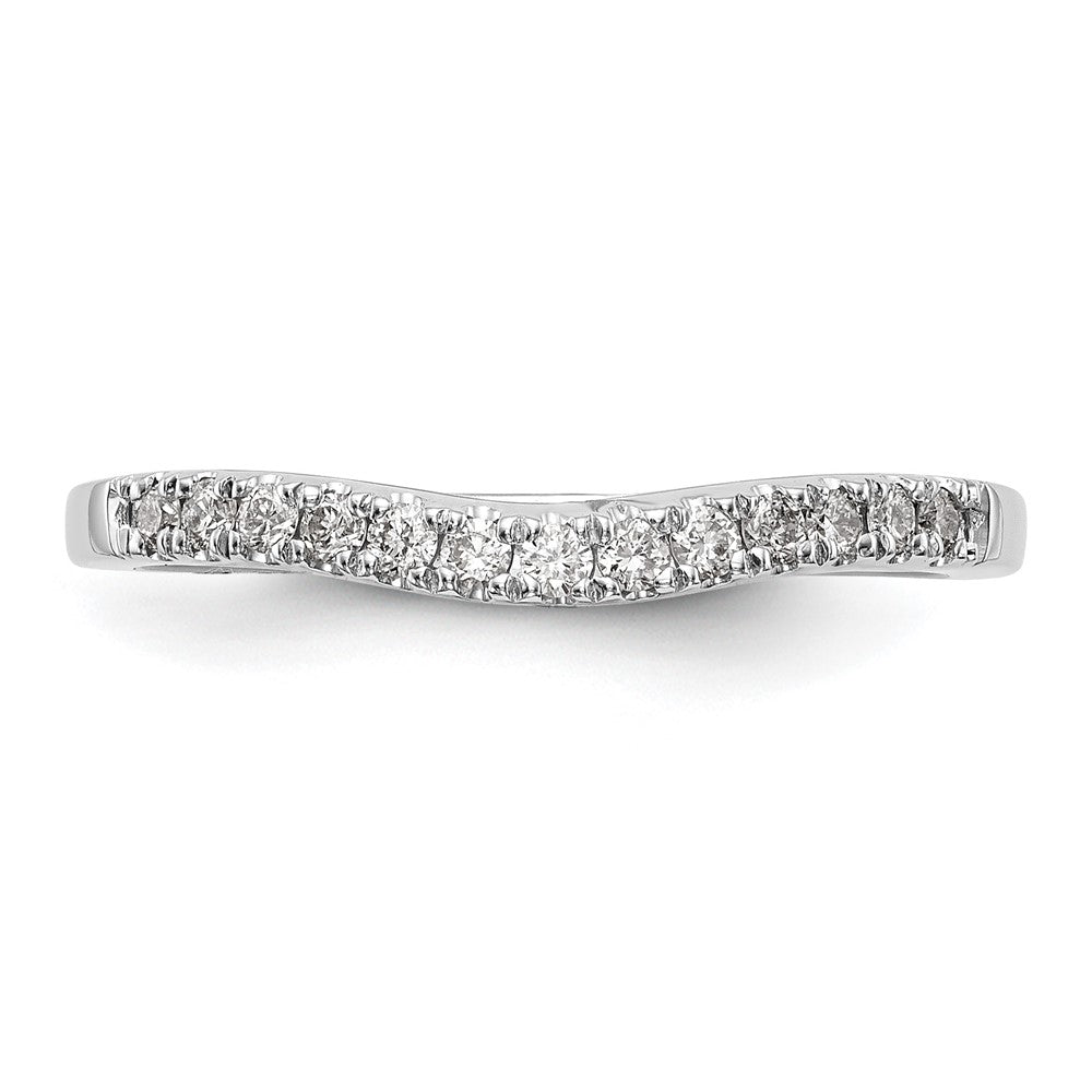 True Origin 14K White Gold 3/8 carat Lab Grown Diamond VS+ F+ Set of Two Complete Wedding Band Rings