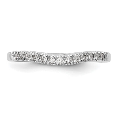 True Origin 14K White Gold 3/8 carat Lab Grown Diamond VS+ F+ Set of Two Complete Wedding Band Rings