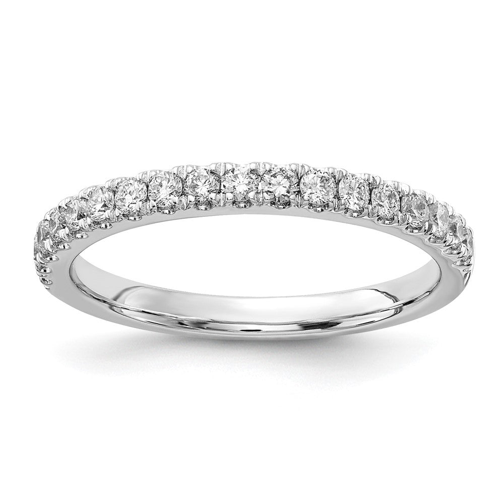 14K White Gold 1/3 carat Lab Grown Diamond VS/SI+ G+ Complete Wedding Band Ring