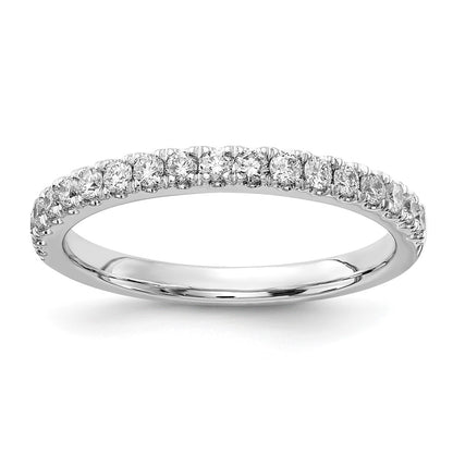 14K White Gold 1/3 carat Lab Grown Diamond VS/SI+ G+ Complete Wedding Band Ring