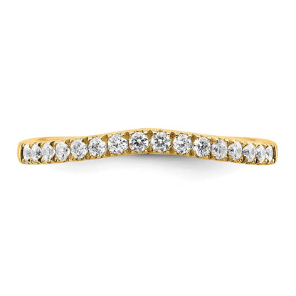 True Origin 14K Yellow Gold 1/2 carat Lab Grown Diamond VS+ F+ Set of Two Complete Wedding Band Rings