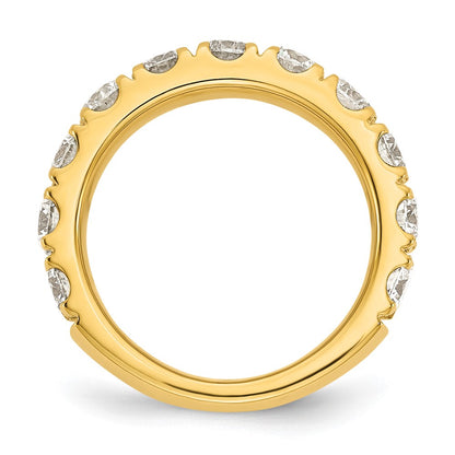 14K Yellow Gold Gold Cert. Lab Grown Diamond VS/SI FGH 2ct Wedding Band Ring