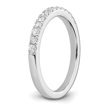 True Origin 14K White Gold 1/3 carat Lab Grown Diamond VS+ F+ Complete Wedding Band Ring