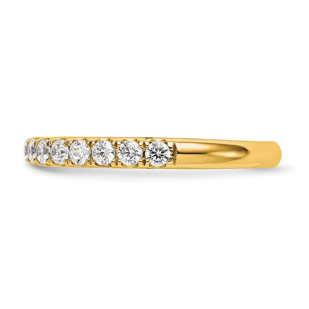True Origin 14K Yellow Gold 1/2 carat Lab Grown Diamond VS+ F+ Complete Wedding Band Ring