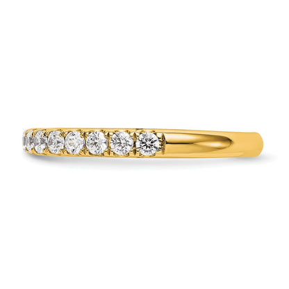 True Origin 14K Yellow Gold 1/2 carat Lab Grown Diamond VS+ F+ Complete Wedding Band Ring