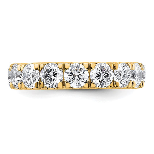 14K Yellow Gold 3 carat Certified Lab Grown Diamond VS/SI+ G+ Complete Wedding Band Ring