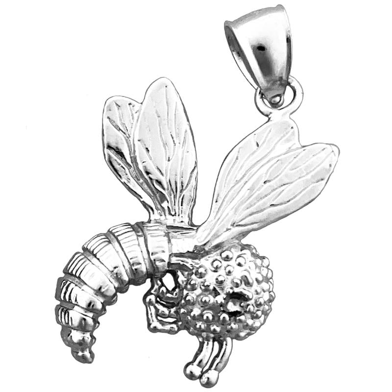 14K Gold Honey Bee Pendant