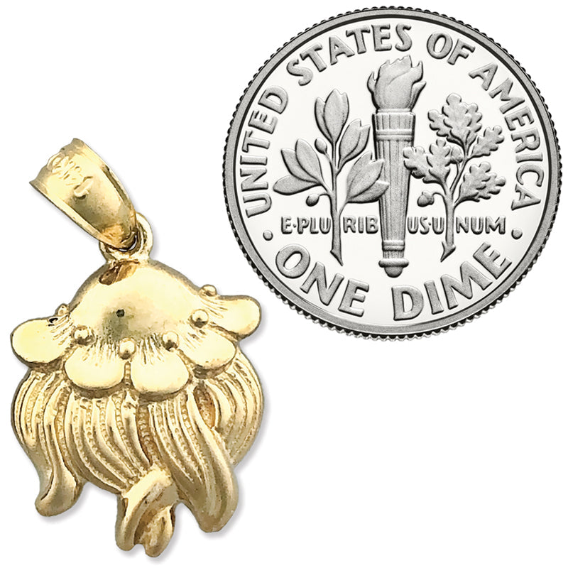 14K Gold Cephalopod Jellyfish Charm