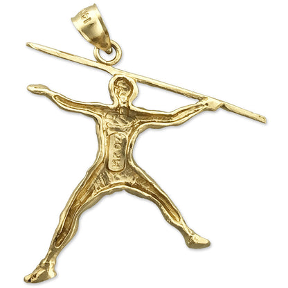 14K Gold Javelin Pendant