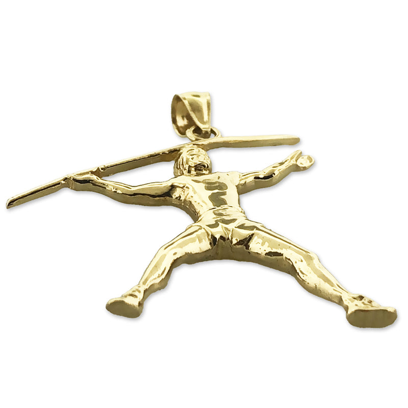 14K Gold Javelin Pendant