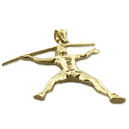 14K Gold Javelin Pendant