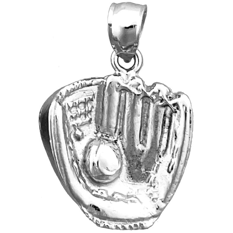 14K Gold Baseball Glove Pendant